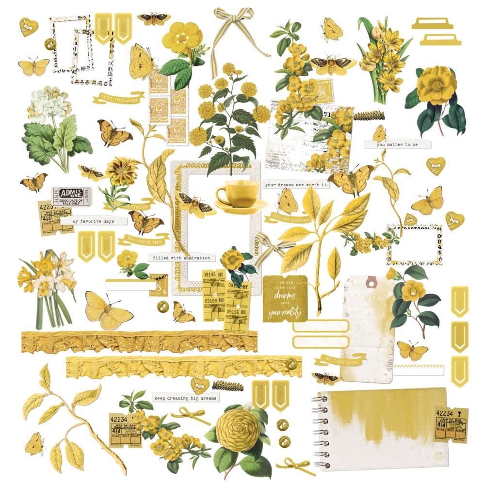 49 & Market Color Swatch Ochre Laser Cut Elements